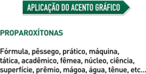 Aplicação do acento gráfico