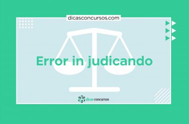 Error in judicando