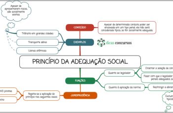 Princípio da adequação social - mapa mental