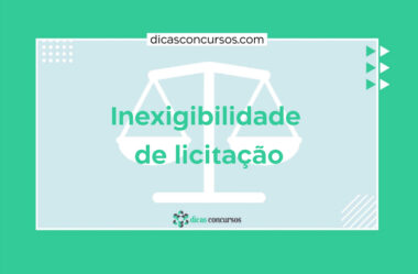 Inexigibilidade de licitação