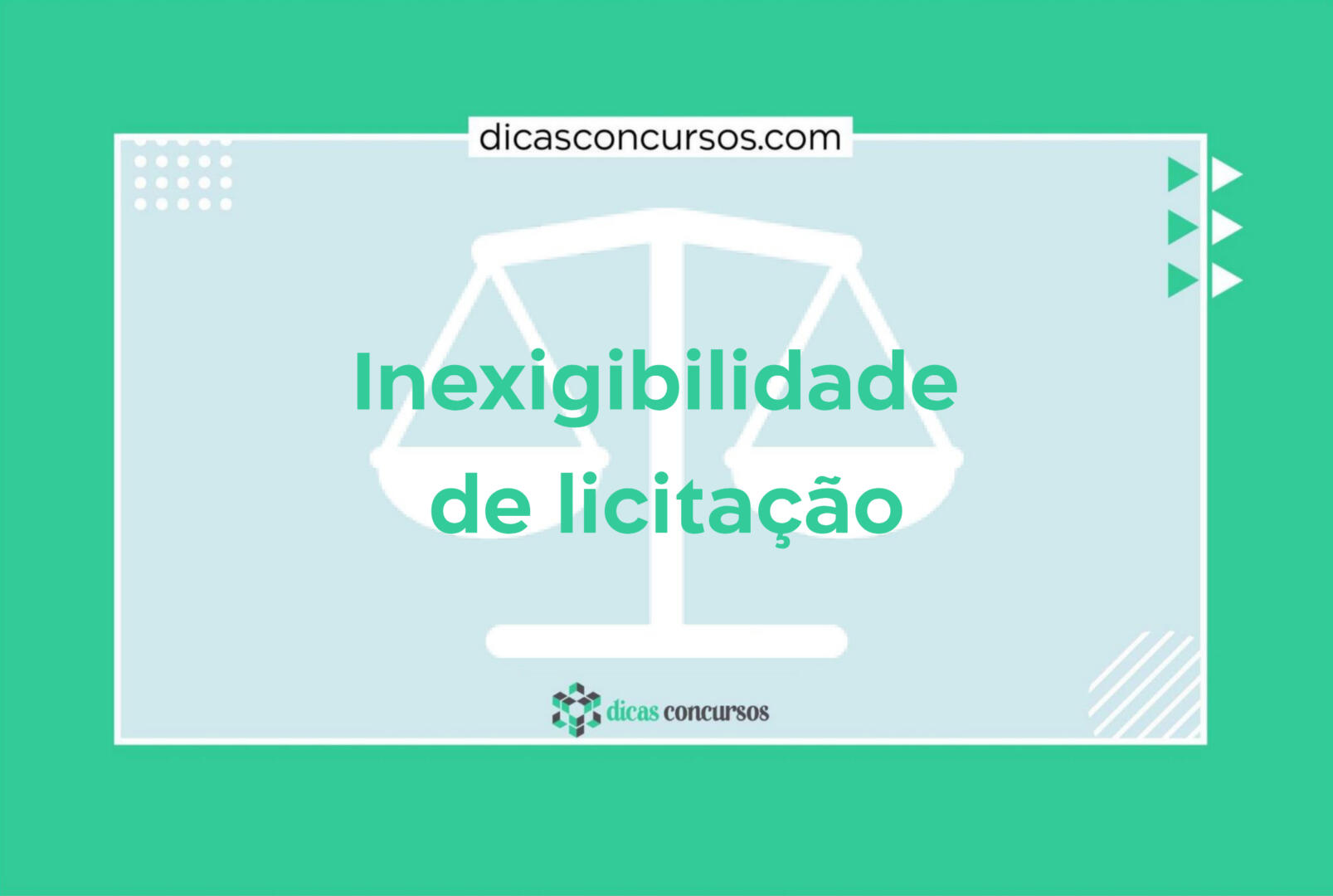 Inexigibilidade de licitação
