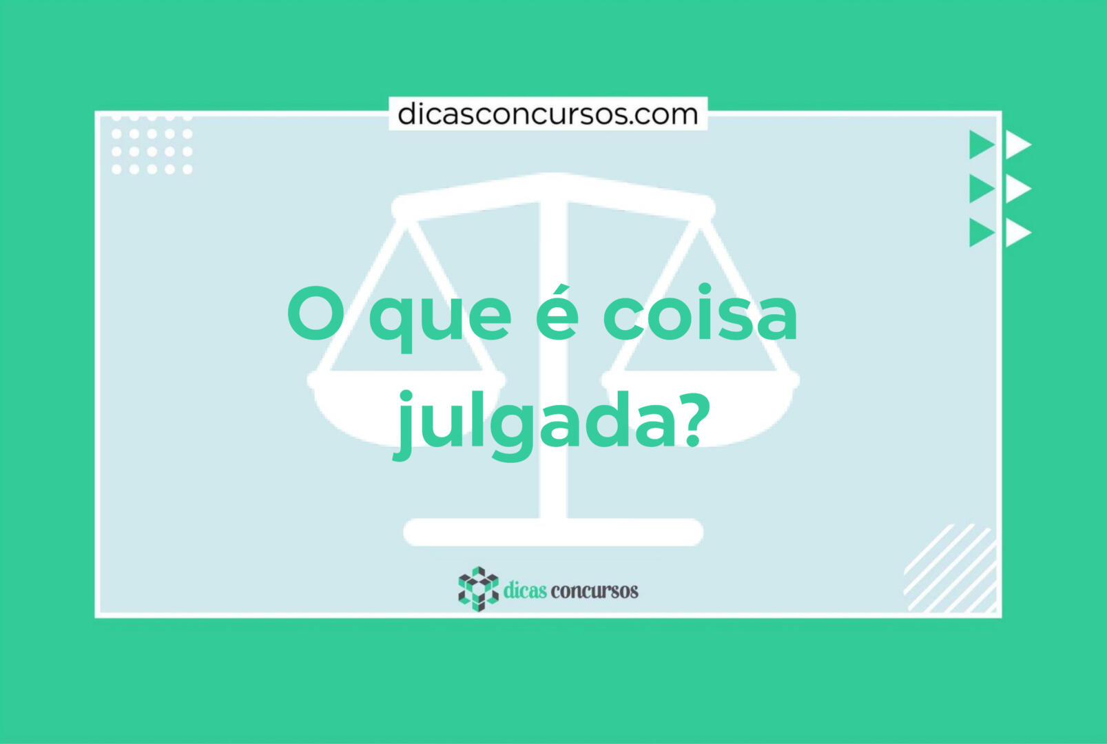O que é coisa julgada