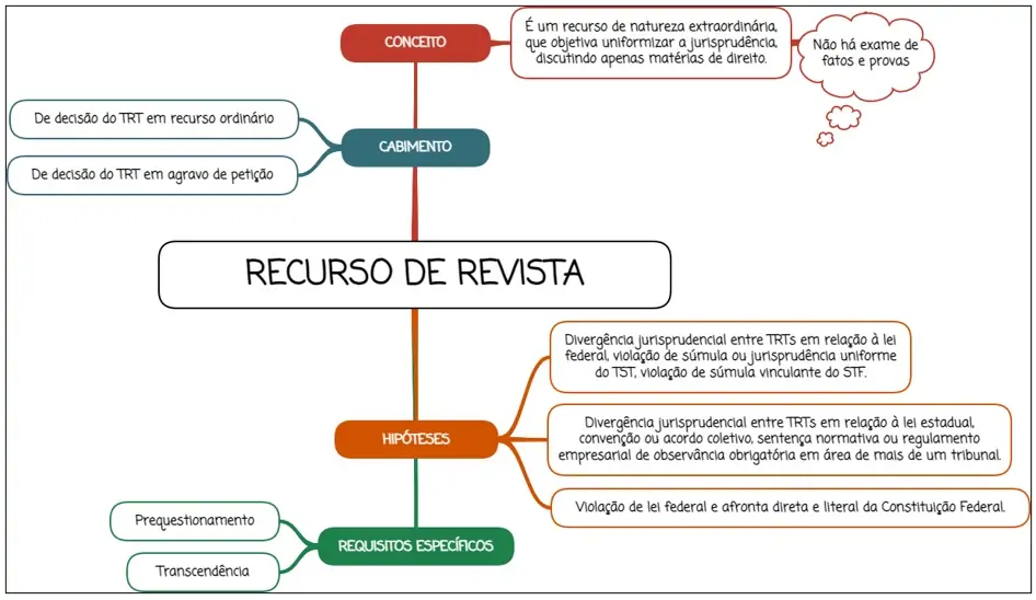 Recurso de revista - mapa mental