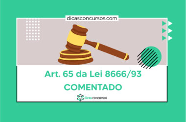 Art. 65 – Lei 8666/93